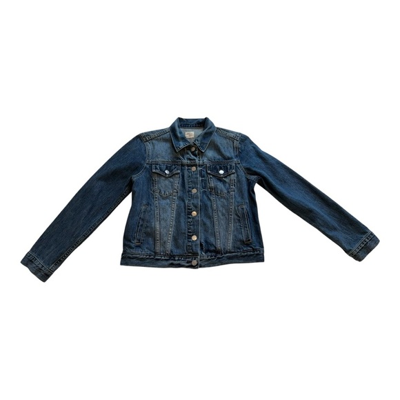 GAP - Medium Wash Denim Jacket - Size Petite Medium - Picture 1 of 11